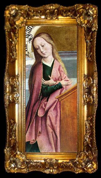 framed  FRUEAUF, Rueland the Elder The Annunciation (detail) dg, ta009-2